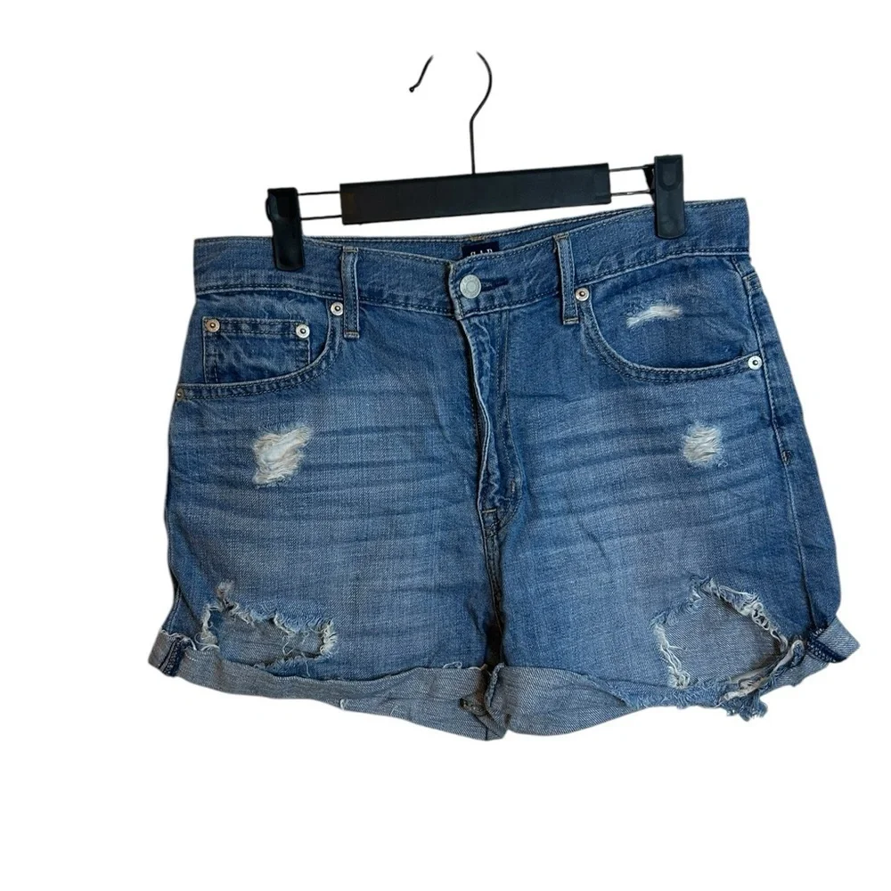 Gap Lightweight Distressed Denim Shorts
